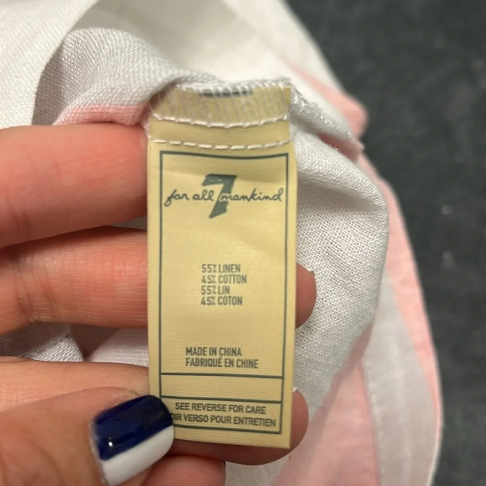 7 for all Mankind Girls Linen Jumpsuit size 4